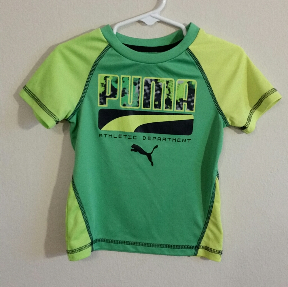 Kids Green Puma Tech Shirt 24 Months